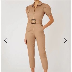 NWT Weworewhat Short sleeve belted jumpsuit
